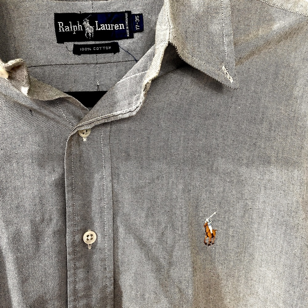 Ralph Lauren 17-35 Mens Button Up Shirt